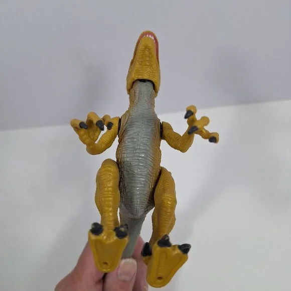 Chap Mei Dinosaur T Rex Figure 7.5" Moveable Joints Tan & Black - Picture 11 of 12